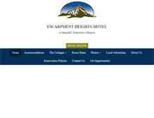 Tablet Screenshot of escarpmentheights.com